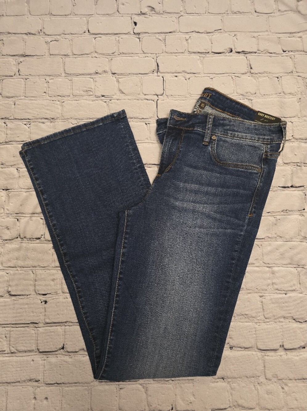 Kut from the Kloth Dark Blue Baby Boot Cut Jeans
